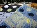 100均アクリル毛糸のかぎ針・編み込みマット 「スヌーピー」 ①  How to Crochet