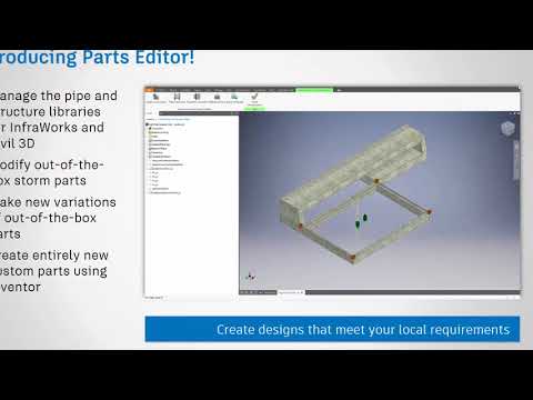 What’s New in InfraWorks (2018.1) – Create Your Own Storm Parts