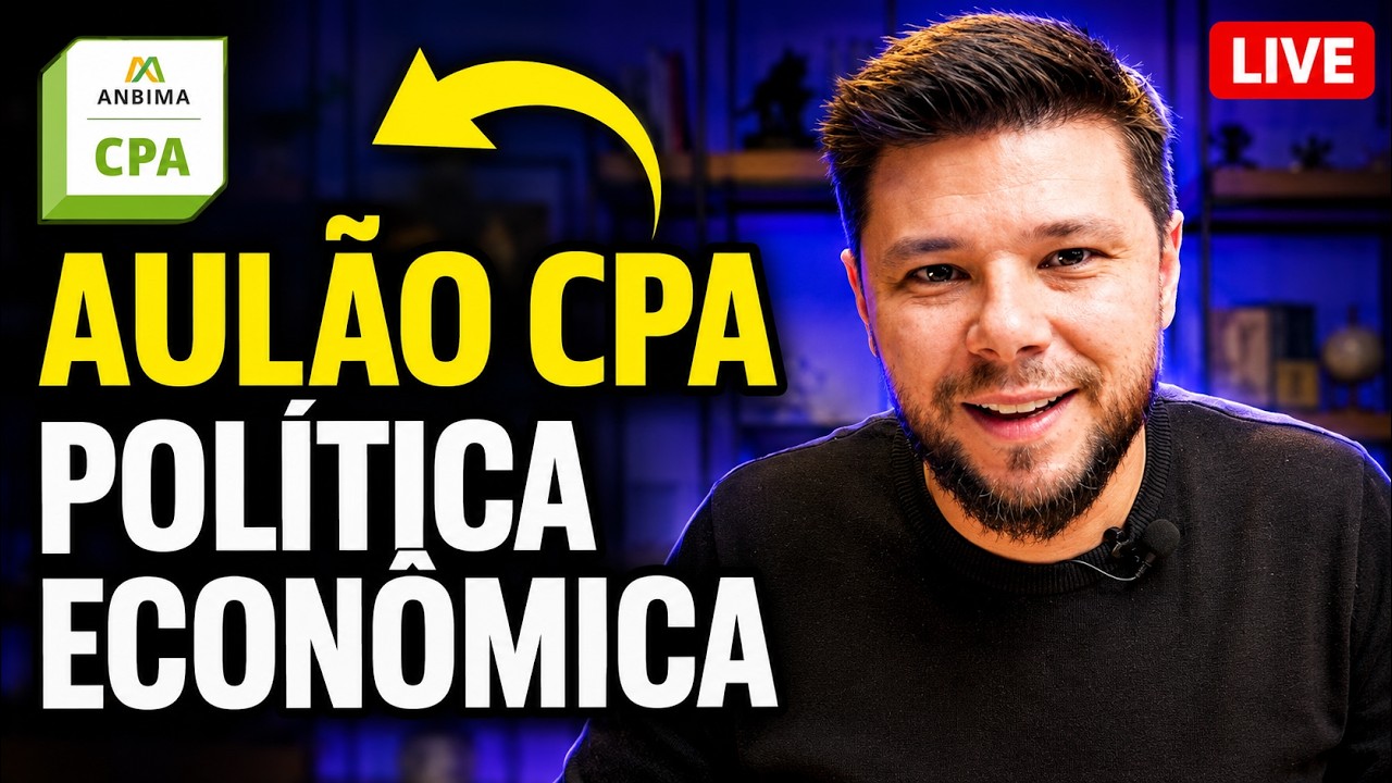 🔴 Aulão AO VIVO Política Econômica | MEGA REVISÃO NOVA CPA 2026