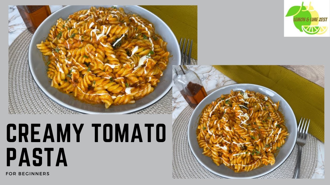 THE BEST CREAMY TOMATO PASTA Recipe - Easy basic pasta recipe