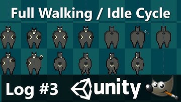 Full Walking and Idle Animation for Ghosty Goat Sprite | 2D RPG Unity 5 Game Dev Log #3