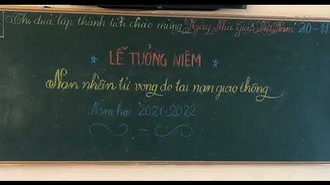 Lễ tưởng niệm Nạn nhân tử vong do tai nạn giao thông