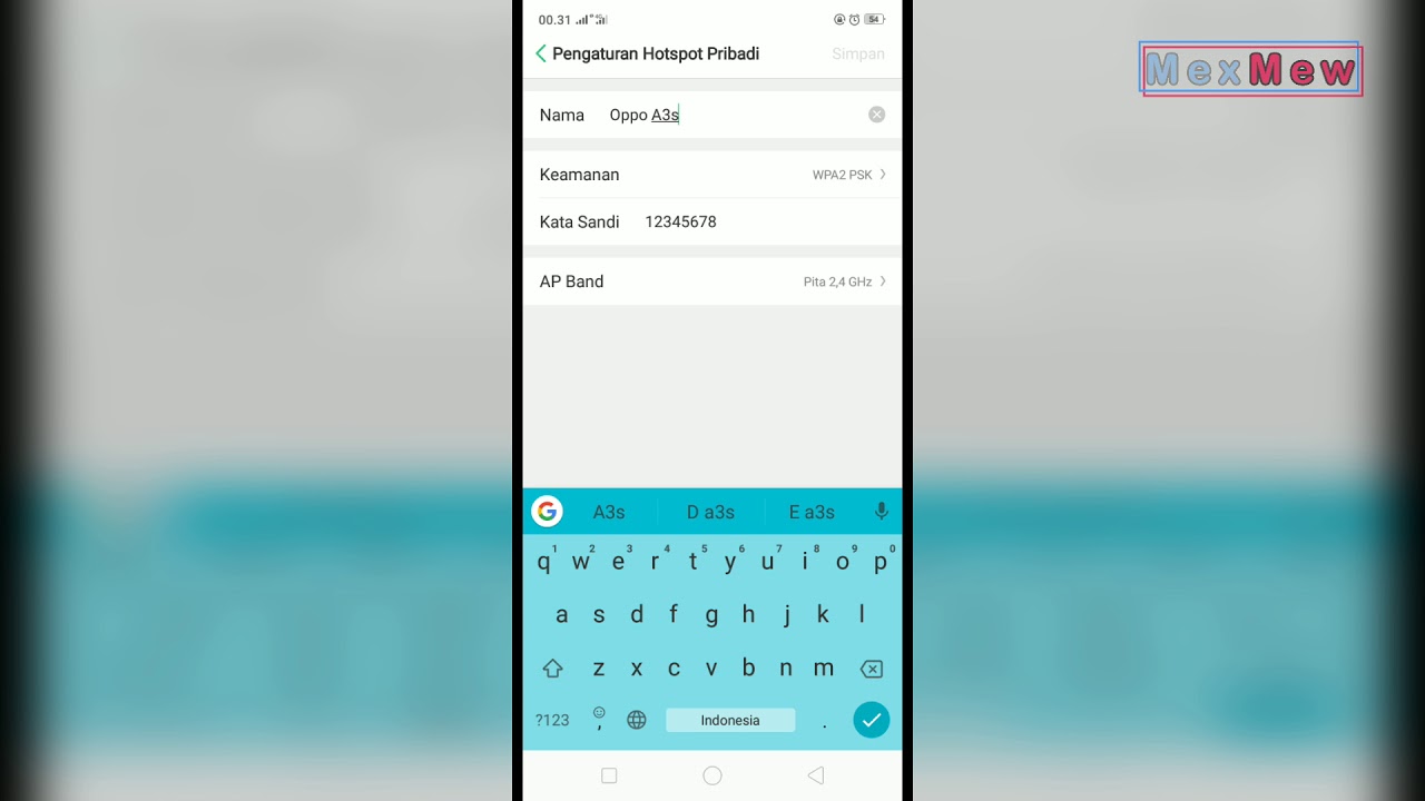Cara Mengganti Nama Hotspot Wifi Di Hp Oppo Youtube