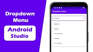 How To Make Dropdown Menu in Android Studio