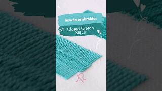 Quick Closed Cretan Stitch Tutorial | Learn Hand Embroidery!