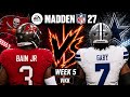 Buccaneers vs Cowboys Week 5 Simulation | Madden 27 Draft Rosters