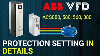 ABB VFD & Motor All Safety Protection Parameters Setting