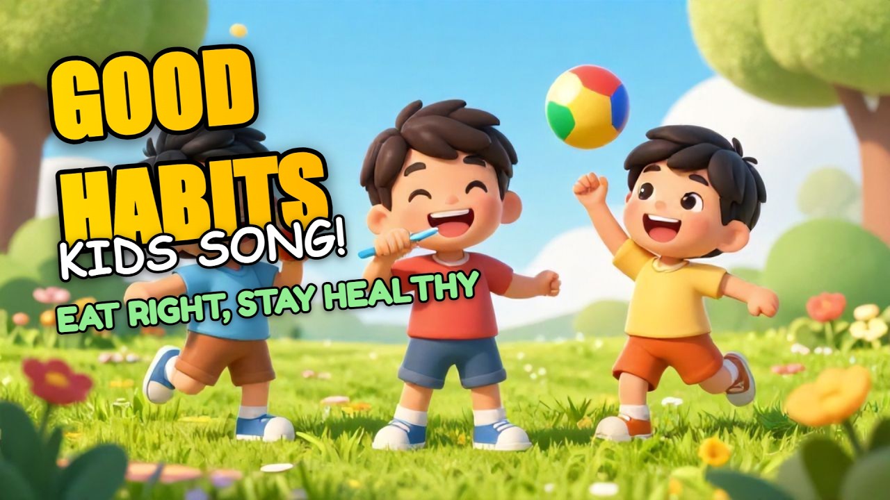 Good Habits Song for Kids | Eat Healthy & Stay Strong | Fun Nursery ...