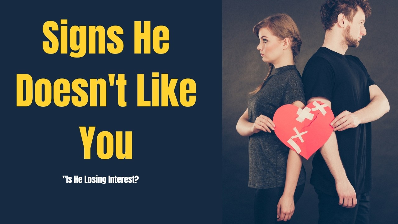 Signs his feeling have changed.