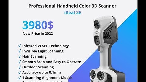 Ireal2e 3D scanning a Color statue