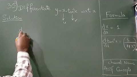 1 minute Differentiation y=x.tan°x NCERT Maths Class 12