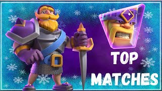 TOP MATCHES WITH GRAVEYARD FREEZE DECK CLASH ROYALE 🥶