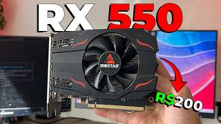 Comprei uma RX550 por 200 REAIS em 2026