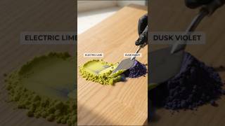 Electric Lime   Dusk Violet = Toxic Orchid 💜💚 | Pigment Mixing