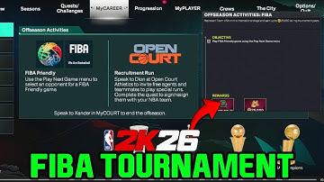 NBA 2K26 How to Unlock FIBA TOURNAMENT (25000 VC)