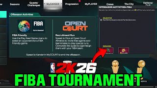 NBA 2K26 How to Unlock FIBA TOURNAMENT (25000 VC)