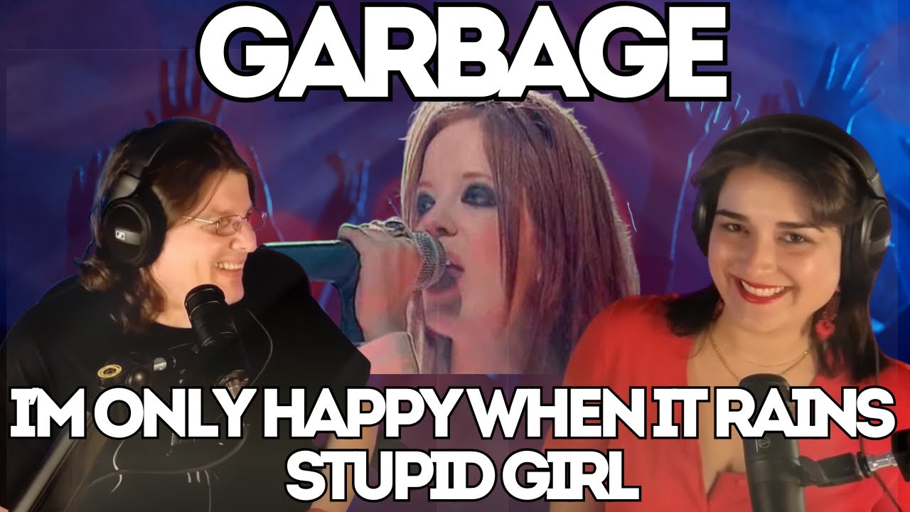 GARBAGE - I'm Only Happy When It Rains + Stupid Girl [Live TFI Friday] FIRST TIME COUPLE REACTION