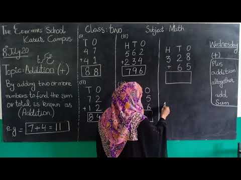 Class 2, Maths Addition - YouTube