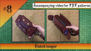 The main points of The creation process Clutch longer. Leathercraft. Handmade