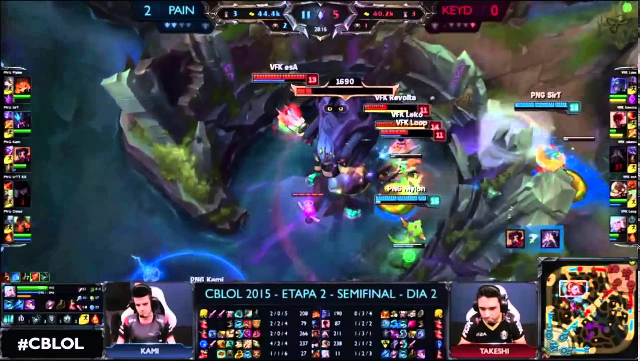 Kami rouba Baron de Viktor - CBLOL 2015 Semi-Final - Pain x Keyd