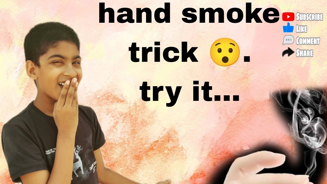 HAND SMOKE TRICK 😯. TRY IT...