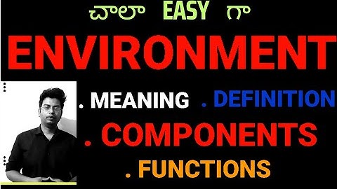 Environmental studies environment in telugu|#environment #environmentalscience#environmental_science