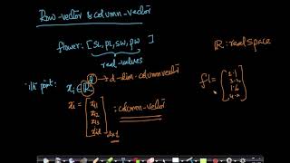 Row Vector, Column Vector: Dimensionality reduction and visualization Lecture 2 @Applied AI Course