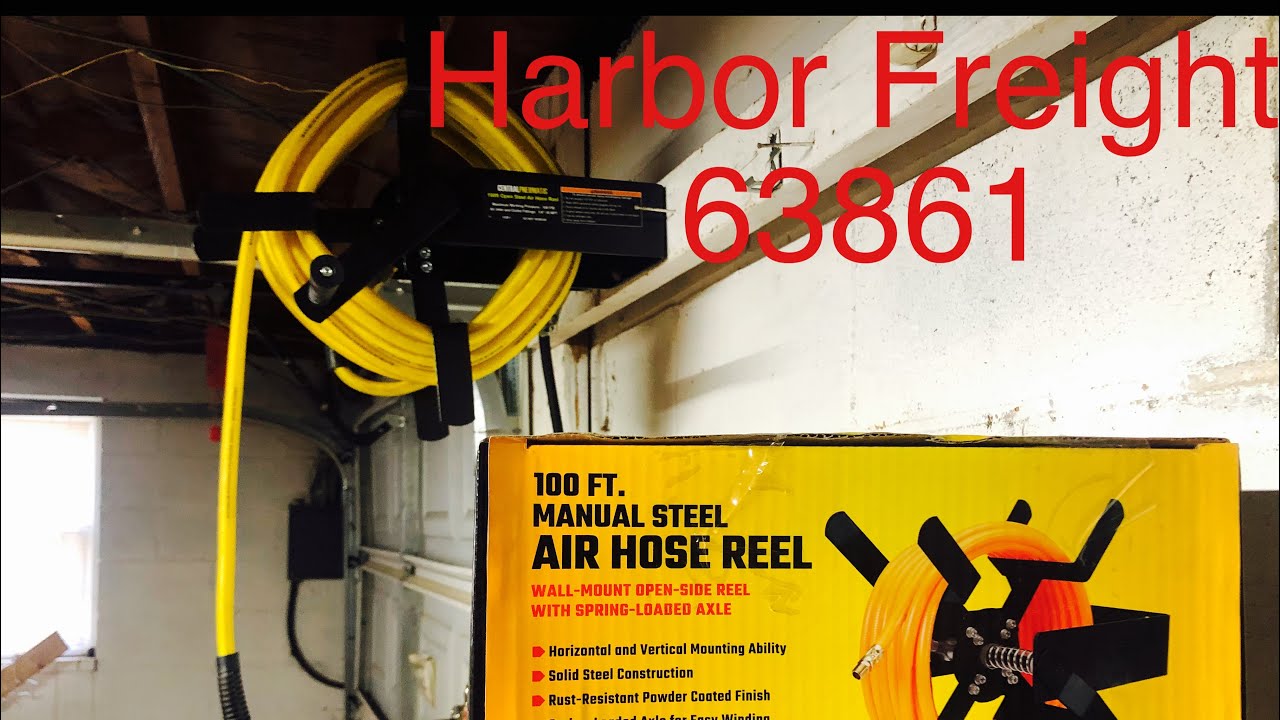 Harbor Freight Manual Air hose Reel 