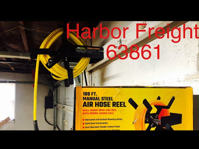 Harbor Freight Manual Air hose Reel 