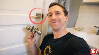 Quick Bathroom Door Handle Replacement | Kwikset Halifax