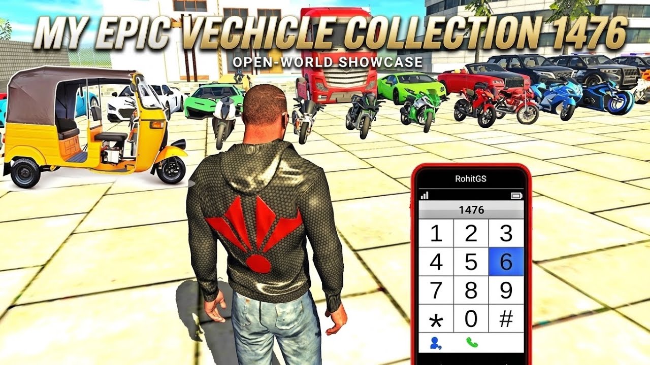 INDIAN BIKE 3D GAME LIVE HALKU 💪VS 🚓 POLICE 🚨