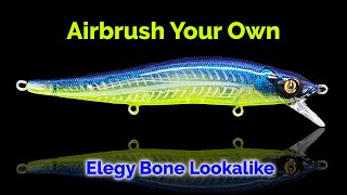 Airbrush your Own Elegy Bone Lookalike  Painting your own Lures for Personal Use Only