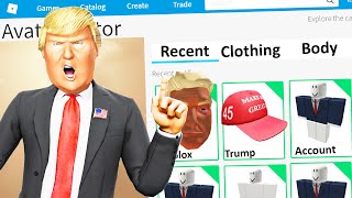 Making Donald Trump A Roblox Account
