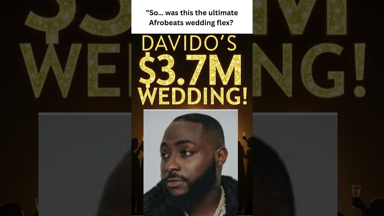 Davido Spends 3 7 Million On Lavish White Wedding 