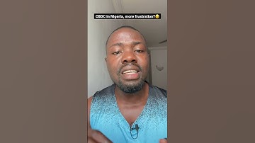 CBDC in Nigeria might be more frustrating as it’s not using #blockchain technology.