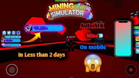 How To AUTO/AFK Mine In MINING SIMULATOR 2 (MOBILE)