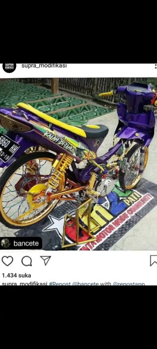 Story wa /. Pasukan Supra modifikasi street racing