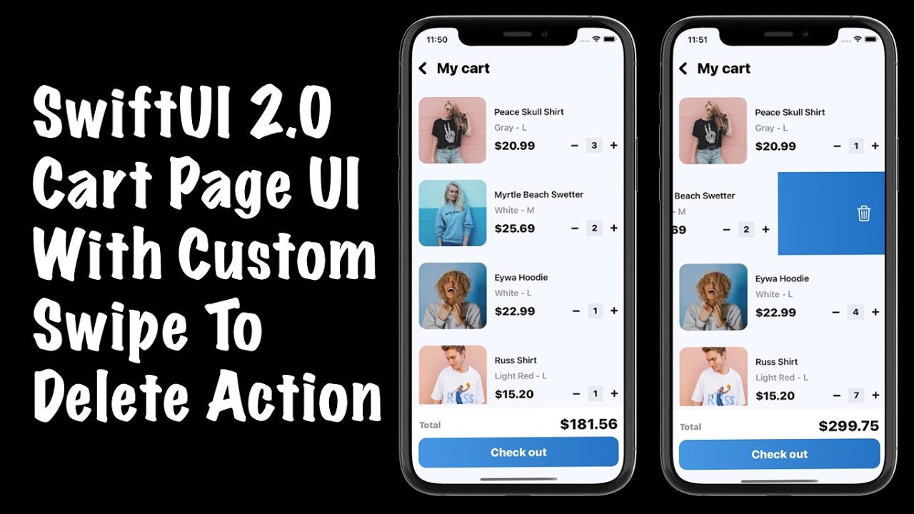 How to create a Stylish Cart Page UI using SwiftUI 2.0