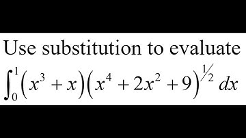 Integration of (x³ + x)(x⁴ + 2x² + 9)^½ from 0 to 1 | U-Substitution