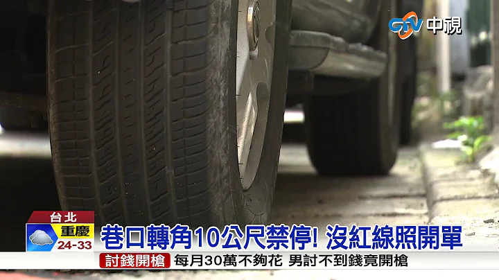 【中视新闻】"没红线"就能停? 巷弄停车超多"陷阱" 20150713 - 天天要闻