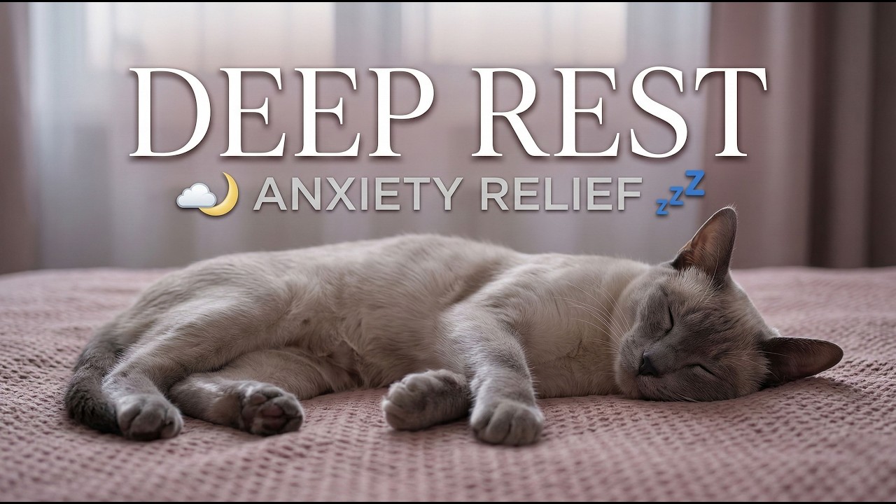 Relaxing Cat Music 🌿 Anxiety Relief Sounds for Deep Rest & Peaceful Sleep 💤
