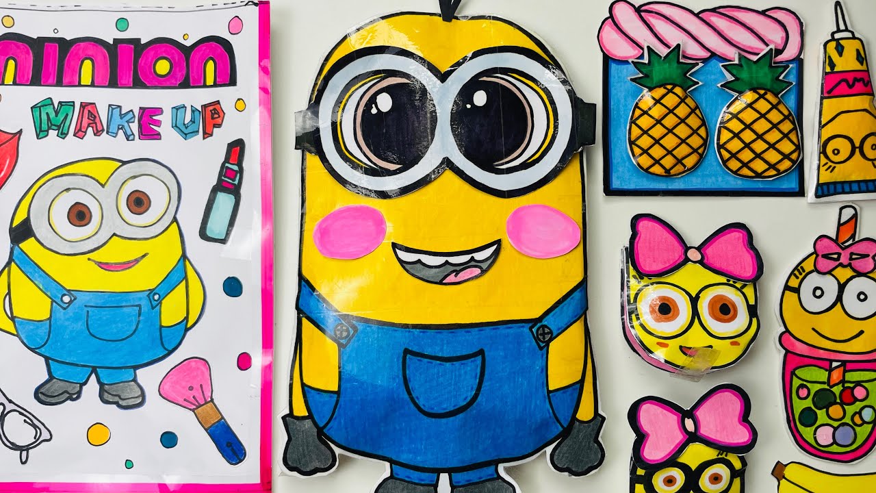 Despicable Me | Minion Blind bags | DIY Skincare & Makeup| tutorial | Asmr paper