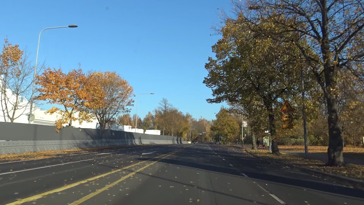 4K | Driving in Tampere, Finland | October 2018