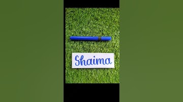 shaima name calligraphy #calligraphy #nameart #namecalligraphy #namestatus #shorts #viral #bts