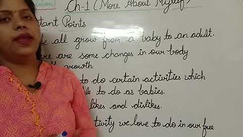 Class -2 EVS , Ch-1 ( More About Myself) (Revision)