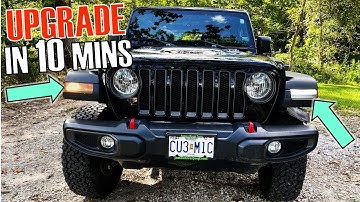 Upgrading The halogen Fenders on Wrangler JL to LED (OEM)