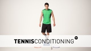Low-Level Abductor Box Jump Rebounds -- Single Leg Landing