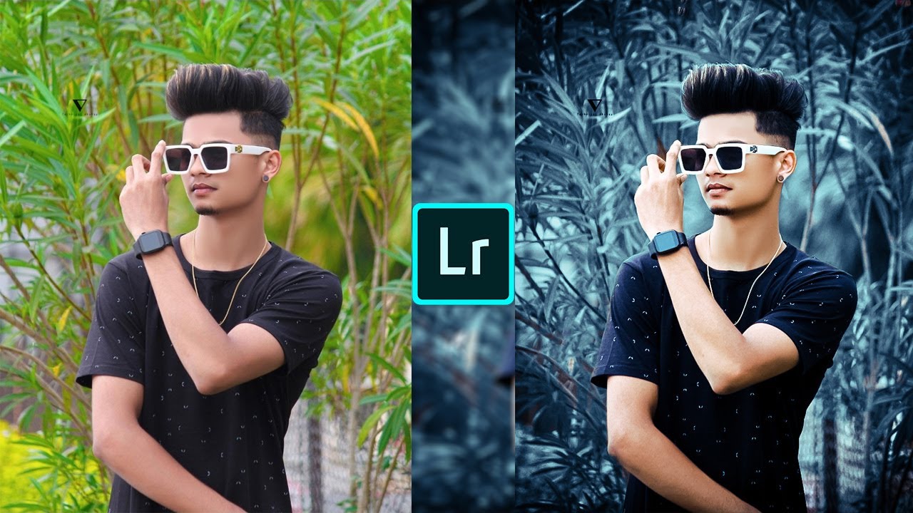 Lightroom Photo editing | blue and black effect | lightroom free presets download | LR photo editing