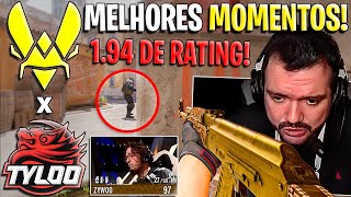ZYWOO JOGA FÁCIL DEMAIS!🔥 VITALITY x TYLOO (MELHORES MOMENTOS) - Esports World Cup 2025