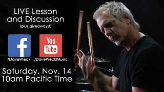 Dave Weckl LIVE Groove Lesson & Discussion